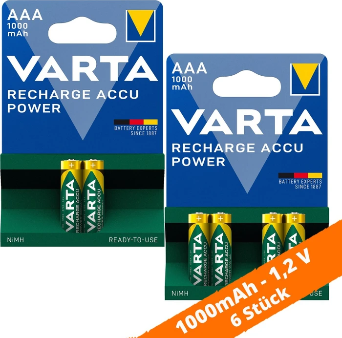 Varta Photo Accu HC800AAA NiMH 800mAh, 2er-Pack