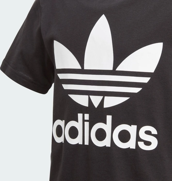 adidas Trefoil T-Shirt kurzarm schwarz/weiß (Junior)