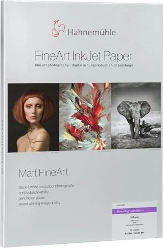 Hahnemühle Digital Matt FineArt Photo Rag Fotopapier matt weiß, A3, 308g/m², 25 Blatt