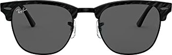 Ray-Ban RB3016 Clubmaster Marble 51mm wrinkled black/dark grey classic