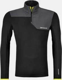 Ortovox Fleece Light Zip Neck Funktionsjacke black raven (Herren)