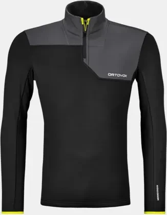 Ortovox Fleece Light Zip Neck Funktionsjacke black raven (Herren)