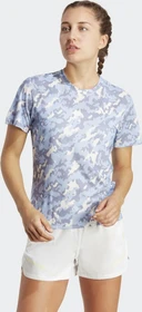 adidas Own The Run Camo Running Laufshirt kurzarm blue dawn (Damen)