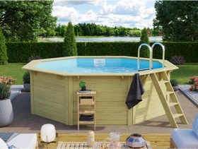 Karibu Modell X1 Frame Pool Set achteckig 358x358x121cm