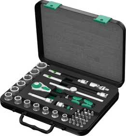 Wera 8100 SB 4 Zyklop Speed Bitset/Steckschlüsselsatz zöllig inkl. Koffer, 38-tlg.