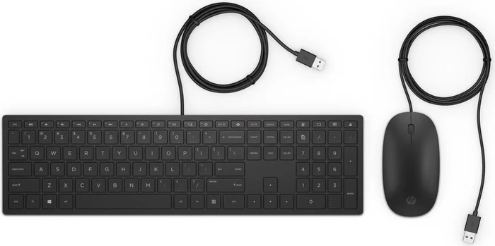 HP Pavillon Tastatur und Maus 400, schwarz, USB, IT