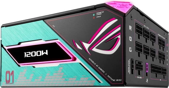 ASUS ROG Thor Platinum III, ROG-THOR-1200P3-MIKU Hatsune Miku Edition, 1200W, ATX 3.1