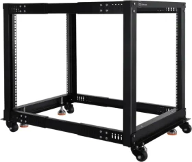 Alphacool ES 19" Open Frame Serverrack 12HE, tiefenvariabel, 1105mm tief