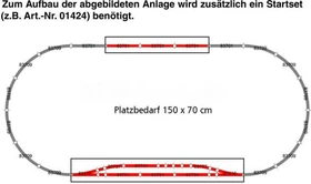 Tillig Bahn - Gleiserweiterungsset Bettungsgleis