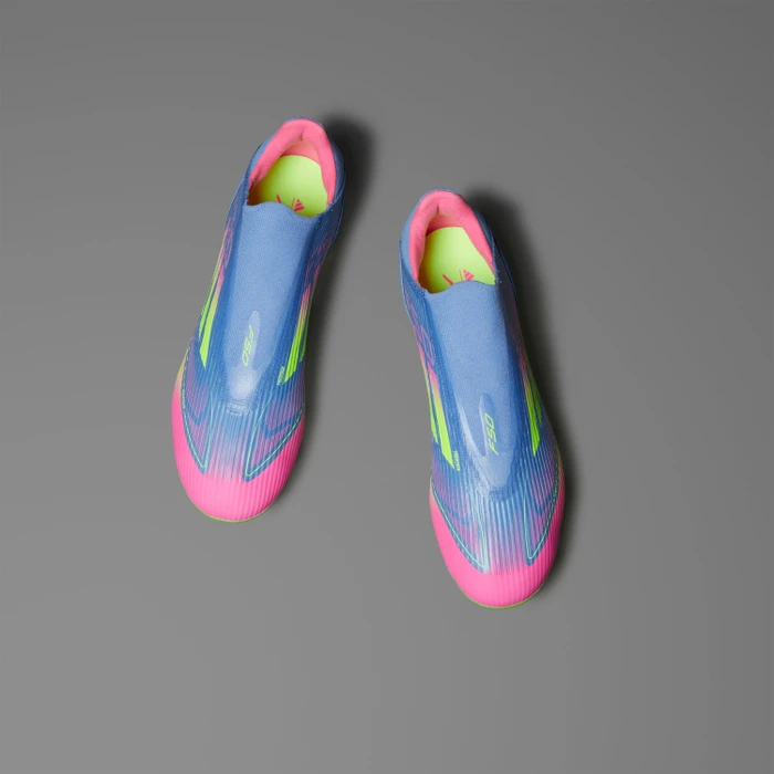 adidas F50 League Laceless FG/MG blue fusion/lucid lemon/lucid pink