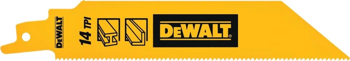 DeWalt DT90385 BiMTall Recip Blade Metal Säbelsägeblatt 14TPI, 152mm, 5 Stück