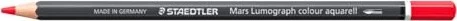 Staedtler Mars Lumograph colour aquarell 104 Aquarellstift scharlachrot, Kartonetui, 6er-Pack