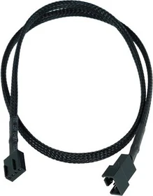 Phobya 4-Pin Verlängerung, 60cm, schwarz