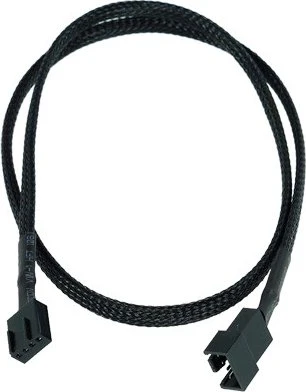 Phobya 4-Pin Verlängerung, 60cm, schwarz