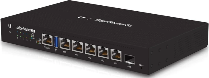 Ubiquiti EdgeRouter 6P Gigabit Router, 5x RJ-45, 1x SFP, passiv PoE