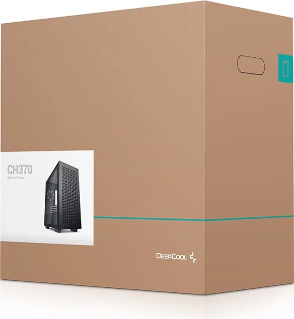 DeepCool CH370, schwarz, Glasfenster
