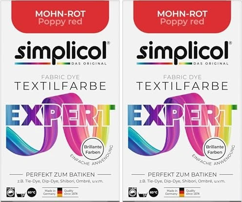 Simplicol Textilfarbe Expert mohn-rot, 1 Stück