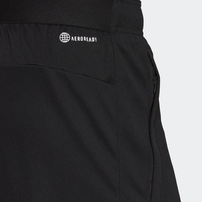 adidas Train Essentials Logo Training Trainingshose kurz schwarz/weiß (Herren)