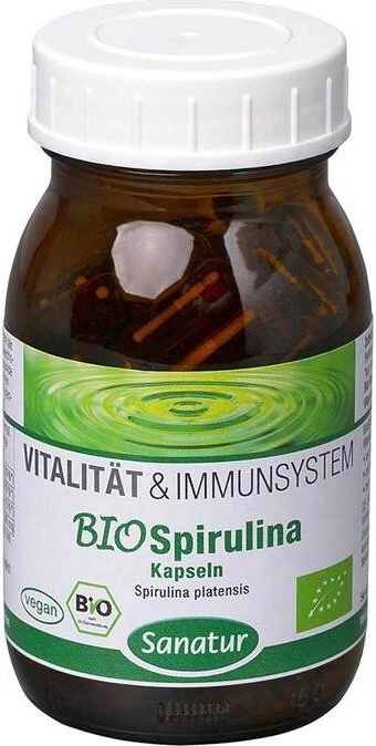 Sanatur Biospirulina Mikroalgen Kapseln, 100 Stück