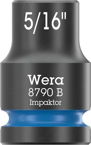 Wera 8790 B Impaktor Außensechskant Steckschlüssel 3/8" zöllig, 5/16"x30mm
