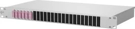 Metz Connect OpDAT fix VIK LWL-Patchpanel SC-D Kupplungen, OM4 violett, 6-Port, 1HE, 1HE