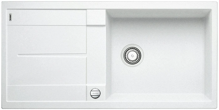 Blanco Metra XL 6 S-F Becken reversibel mit Ablauffernbedienung weiß