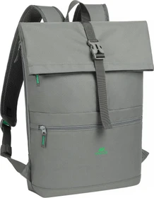 RivaCase Gremio 5567 Eco 15L Rolltop Rucksack, grau