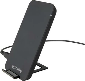 Celly Wireless Fast Charger Stand schwarz