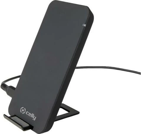 Celly Wireless Fast Charger Stand schwarz