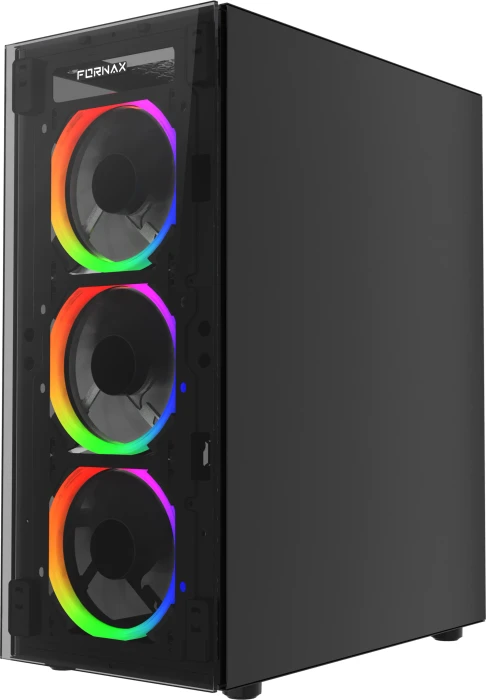 Gembird Fornax 1500RGB Black, Acrylfenster