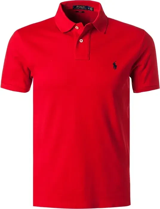 Ralph Lauren The Iconic Mesh Poloshirt kurzarm red/navy (Herren)