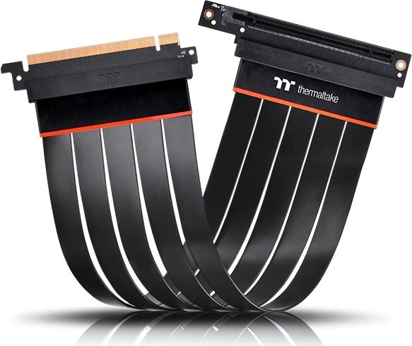 Thermaltake TT Premium PCI-E Extender Riser Card Cable, gewinkelt, PCIe 4.0, 300mm