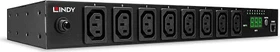 Lindy IPower Switch Classic 8, 1HE, 8-fach, 20A/230V, schwarz