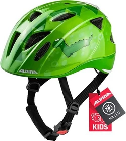 Alpina Ximo Flash Kinderhelm green dino