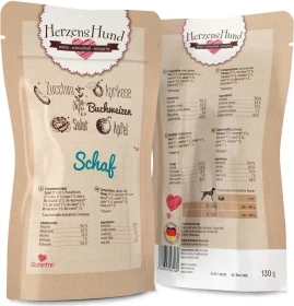 Herzens Hund Bio Schaf mit Bio Gemüse, 1.95kg (15x 130g)