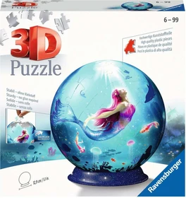 Ravensburger Puzzle 3D Puzzle-Ball Bezaubernde Meerjungfrauen