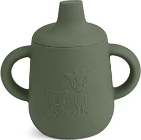 nuuroo Aiko Trinkbecher mit Trinkaufsatz, 140ml, dusty green