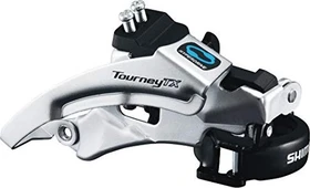 Shimano Tourney FD-TX800-TS6 3-fach 8s Umwerfer Schelle (Top Swing) 34.9mm