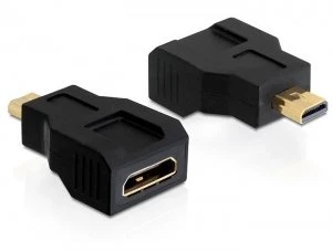 DeLOCK HDMI Typ C Mini/Typ D Micro Adapter