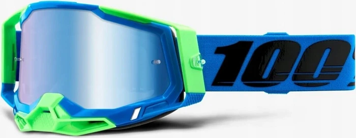 100% Racecraft 2 Schutzbrille fremont/mirror blue lens