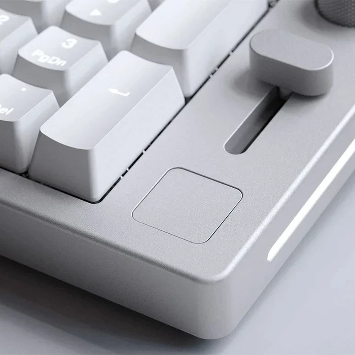 Glorious GMMK Wireless Numpad Blank Badge White Ice, Numpad-Zubehör, weiß