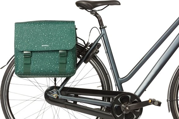 Basil Flair Doppeltasche Gepäcktasche grün