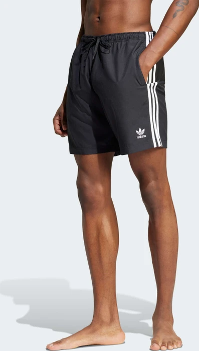 adidas Adicolor 3-Streifen 20cm Badeshorts schwarz (Herren)