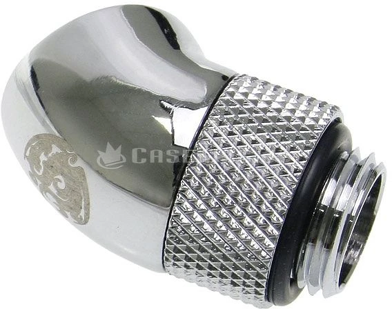 Bitspower Winkel G1/4" auf G1/4" 45° drehbar glänzend silber