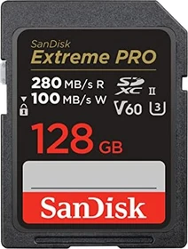 SanDisk Extreme PRO R280/W100 128GB, UHS-II U3, Class 10