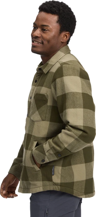 Black Diamond Project Lined Flannel Hemd langarm dark moss/pine smoke (Herren)