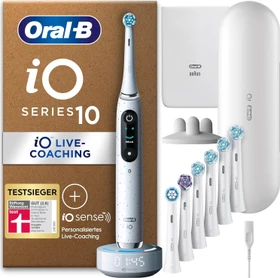 Oral-B iO Series 10 Plus Edition stardust white mix + 7 Aufsteckbürsten