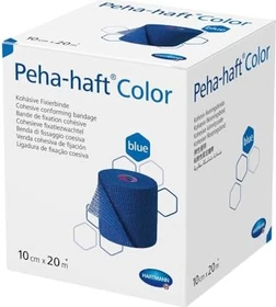 Hartmann Peha-haft Color Fixierbinde latexfrei blau, 10cm x 20m, 1 Stück