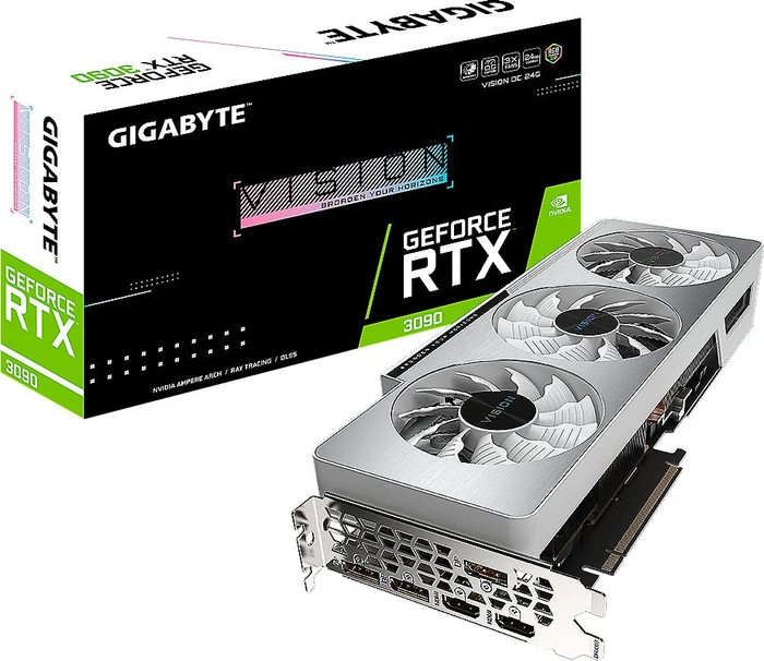 GIGABYTE GeForce RTX 3090 Vision OC 24G, 24GB GDDR6X, 2x HDMI, 3x DP