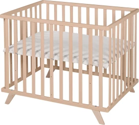 roba Laufgitter Lil Planet inkl. grauer Laufgittereinlage 72.5x98cm natur